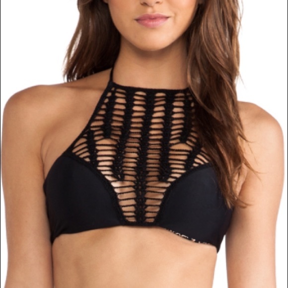 acacia swimwear Other - ACACIA Black Panama Bikini Top